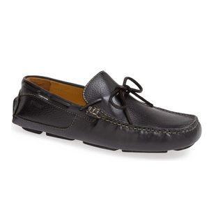 Sebago black 'Denton' Leather Preppy Driving loafers size 8
